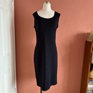 St. John Collection navy midi dress